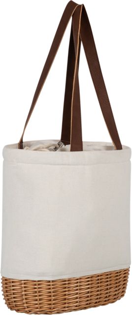 University of Cincinnati Canvas and Wicker Lunch Basket Tote Bag